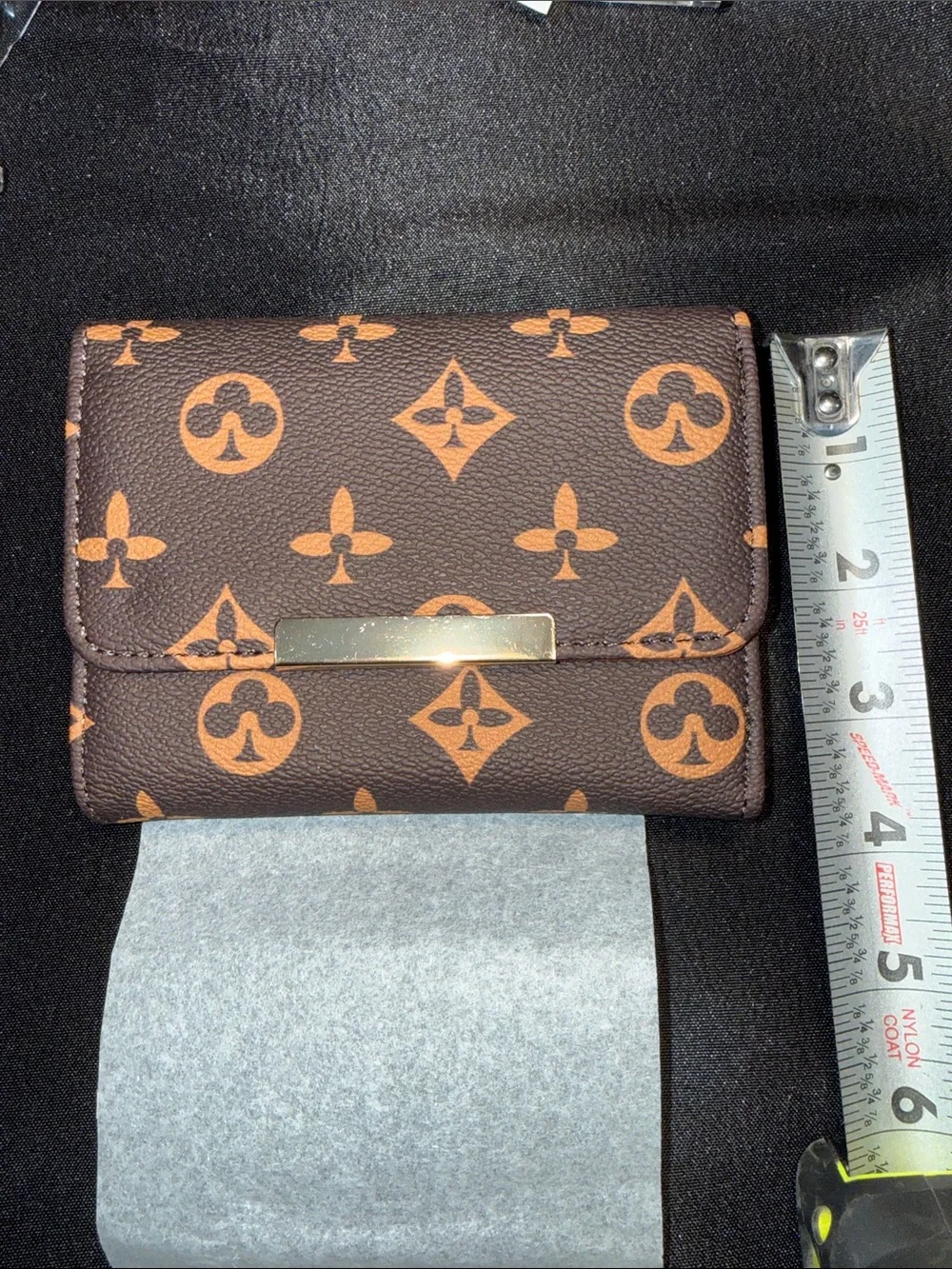 Monogram Bi-Fold Wallet in Brown